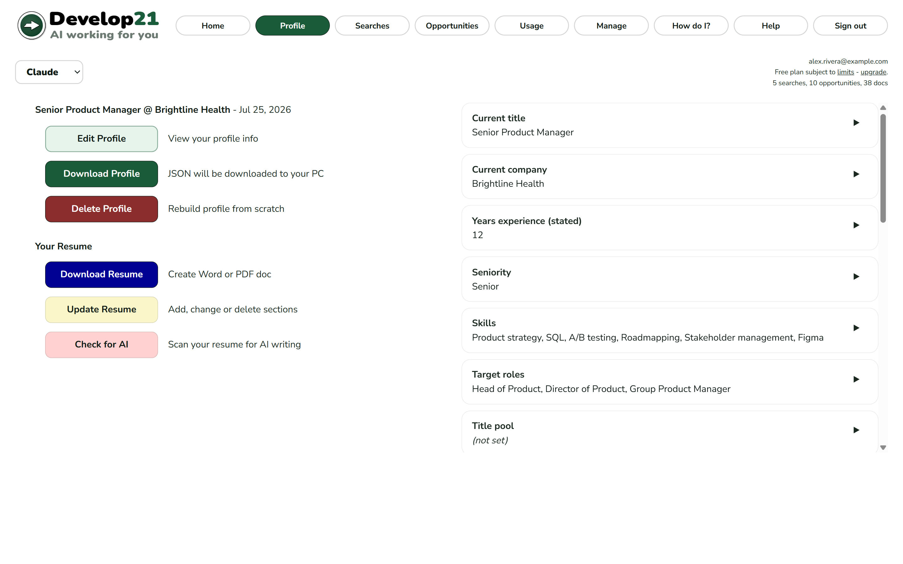 Develop21 screenshot